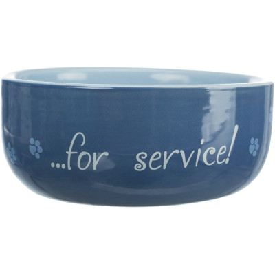 Миска керамічна Trixie «Thanks for Service» 300 мл / 11 см (кольори в асортименті) Миска керамічна Trixie «Thanks for Service» 300 мл / 11 см (кольори в асортименті)