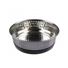 Миска для котів Duvo+ «Glossy Fix» 16,5 х 16,5 х 5,7 см, 800 мл (метал) - cts