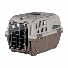 Контейнер-переноска для собак та котів вагою до 12 кг Trixie «Skudo 1» 30 x 32 x 49 см (коричнева)