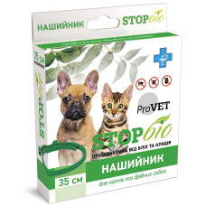Нашийник для котів та собак ProVET «STOP-Біо» 35 см (від зовнішніх паразитів)