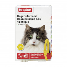 Нашийник для котів Beaphar 35 см (від зовнішніх паразитів, колір: жовтий)