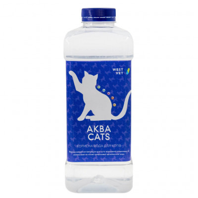 Корисна вітамінізована вода для котів Аква Cats, 1 л