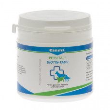 Вітаміни для котів та собак Canina «PETVITAL Biotin-Tabs» 50 таблеток, 100 г (для шкіри та шерсті)