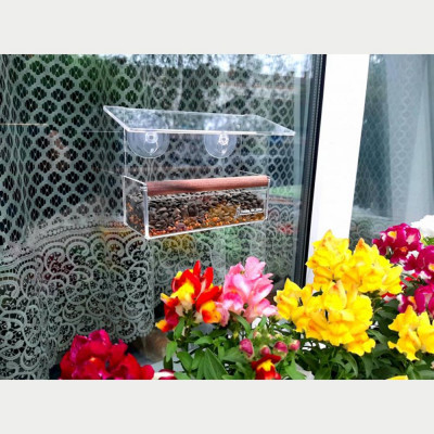 Кормушка для птиц House for Birds оконная «Комплекс» 18 х 7 х 11 см