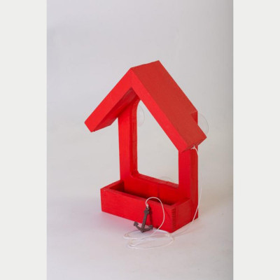 Годівниця для птахів House for Birds віконна "Балкон" 24,5 x 20 x 7 см (дерево, кольори в асортименті)
