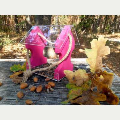 Кормушка для птиц House for Birds подвесная «Фламинго» (дерево, цвета в ассортименте) Кормушка для птиц House for Birds подвесная «Фламинго» (дерево, цвета в ассортименте)