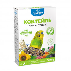 Корм для хвилястих папуг Природа Коктейль «Лугові трави» 500 г
