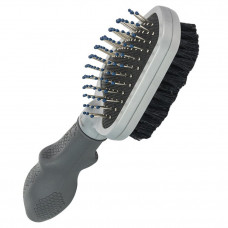 Гребінець-щітка FURminator двостороння, з гумовою ручкою та захисними кульками