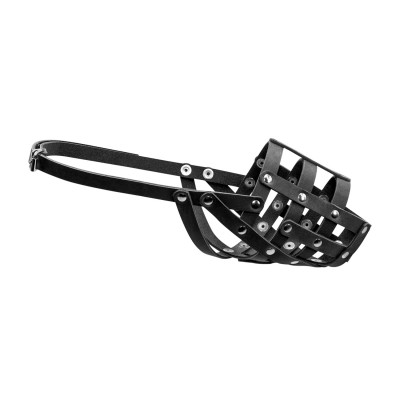 Кожаный намордник Collar №3 для ротвейлера, лабрадора 11 см / 34 см (мягкий)