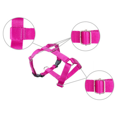 Шлея для собак регульована Amiplay Samba Guard XS 16-25 см, 25-32 см / 10 мм (рожевий) Шлея для собак регульована Amiplay Samba Guard XS 16-25 см, 25-32 см / 10 мм (рожевий)