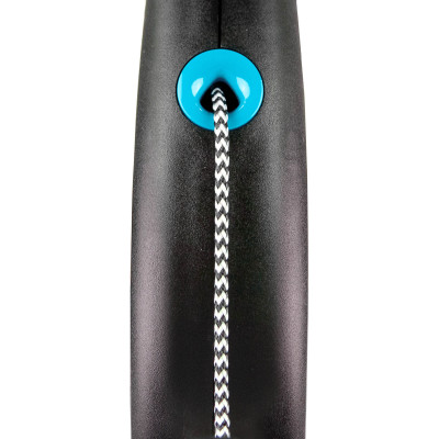Поводок-рулетка Flexi с тросом «Black Design» M 5м / 20 кг (синяя) Поводок-рулетка Flexi с тросом «Black Design» M 5м / 20 кг (синяя)