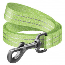 Повідець Collar WAUDOG Re-cotton світловідбивний 3 м/20 мм (салатовий)