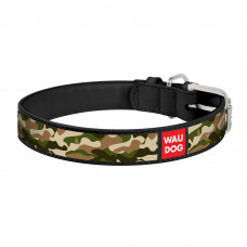 Нашийник WAUDOG Printed «Камо» 27-36 см / 15 мм (чорний)
