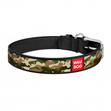 Нашийник WAUDOG Printed «Камо» 46-60 см / 35 мм (чорний)