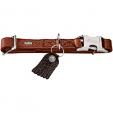 Нашийник Hunter шкіряний «Cody Alu-Strong» 30-45 см / 15 мм (коричневий)