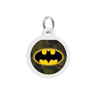 Адресник Collar WAUDOG Smart ID з QR паспортом «Бетмен зелений» ⌀ 25 мм