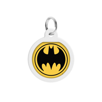 Адресник Collar WAUDOG Smart ID з QR паспортом «Бетмен лого» ⌀ 25 мм