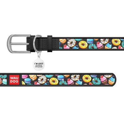 Нашийник Collar WAUDOG Design Пончики 19-25 см/12 мм Нашийник Collar WAUDOG Design Пончики 19-25 см/12 мм