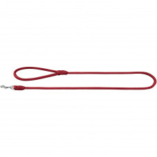 Повідець Hunter шкіряний «Leash Round & Soft Elk Petit» 1,1 м / 6 мм (червоний)