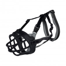 Намордник для собак Trixie силіконовий «Muzzle Flex» M-L 22 см (чорний)