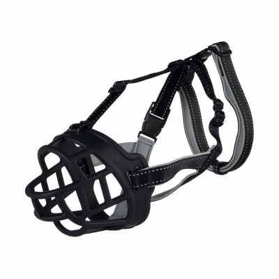 Намордник Trixie силиконовый «Muzzle Flex» M-L 22 см (чёрный)