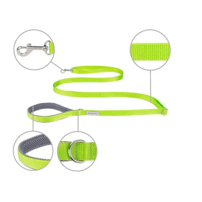 Повідець для собак регульований Amiplay Cotton S 160-300/15 мм (зелений) Повідець для собак регульований Amiplay Cotton S 160-300/15 мм (зелений)