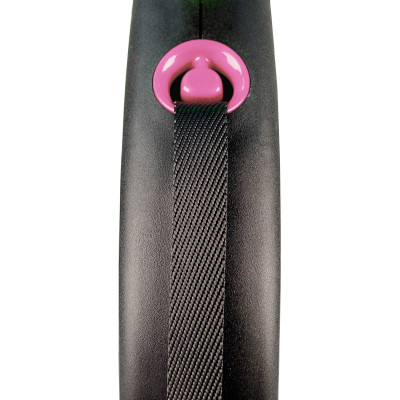 Поводок-рулетка Flexi BLACK DESIGN с лентой L 5 м / 25 кг (розовая) Поводок-рулетка Flexi BLACK DESIGN с лентой L 5 м / 25 кг (розовая)