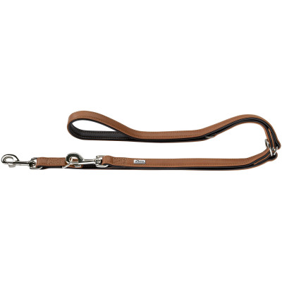 Тренувальний Повідець Hunter «Training leash Canadian» 2 м / 20 мм (коричневий і чорний)