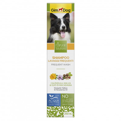 Шампунь для собак GimDog Natural Solution «Marigold, Marrow & Macadamia Oil» (календула, мальва та масло макадамі) 250 мл