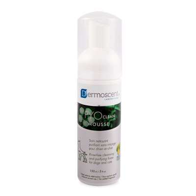 Мус для собак і котів Dermoscent PYOclean Mousse, що очищає для контролю шкірних інфекцій 150 мл (для догляду за шкірою)