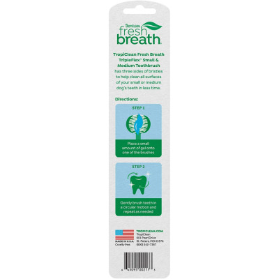 Зубна щітка для малих та середніх порід TripleFlex «Fresh Breath» Зубна щітка для малих та середніх порід TripleFlex «Fresh Breath»