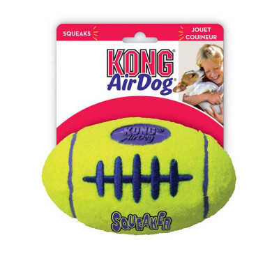 Іграшка для собак м'яч регбі Kong AirDog Squeaker Football 16,5 см L Іграшка для собак м'яч регбі Kong AirDog Squeaker Football 16,5 см L