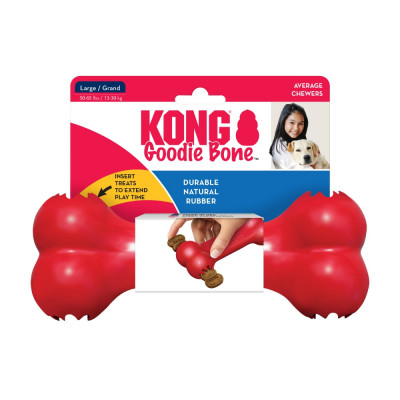 Игрушка для собак кость-кормушка Kong Classic Goodie Bone 25,6 см L Игрушка для собак кость-кормушка Kong Classic Goodie Bone 25,6 см L