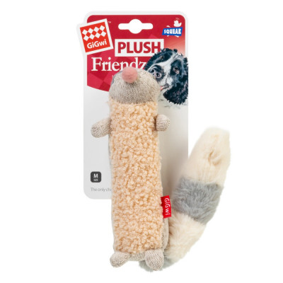 Іграшка для собак GiGwi Plush Єнот з пискавкою | M - 17 см Іграшка для собак GiGwi Plush Єнот з пискавкою | M - 17 см