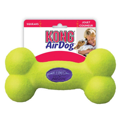 Іграшка для собак повітряна кістка Kong AirDog Squeaker Bone 11,4 см S Іграшка для собак повітряна кістка Kong AirDog Squeaker Bone 11,4 см S