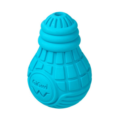 Іграшка для собак GiGwi Bulb Rubber Лампочка | S - 9 см (блакитний)