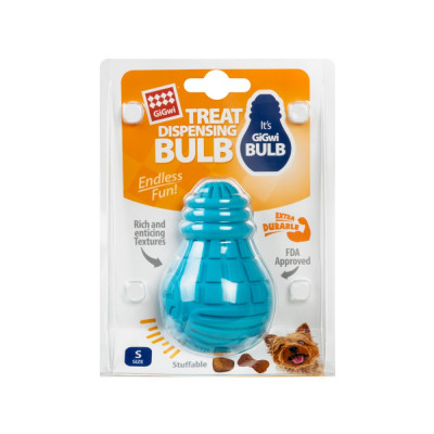 Іграшка для собак GiGwi Bulb Rubber Лампочка | S - 9 см (блакитний) Іграшка для собак GiGwi Bulb Rubber Лампочка | S - 9 см (блакитний)