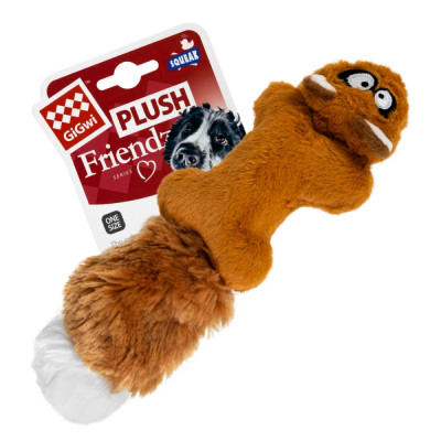 Игрушка для собак GiGwi Plush Белка с 2-мя пищалками | 24 см Игрушка для собак GiGwi Plush Белка с 2-мя пищалками | 24 см
