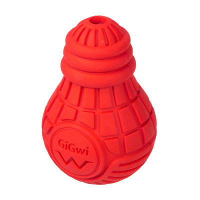Игрушка для собак GiGwi Bulb Rubber Лампочка | M - 11 см (красный)
