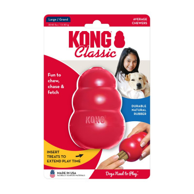 Игрушка для собак груша-кормушка Kong Classic 10,2 см L Игрушка для собак груша-кормушка Kong Classic 10,2 см L