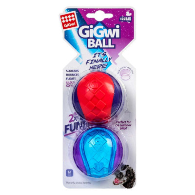Іграшка для собак Два м'ячики з пищалки GiGwi Ball 6 см (термопластична гума) Іграшка для собак Два м'ячики з пищалки GiGwi Ball 6 см (термопластична гума)