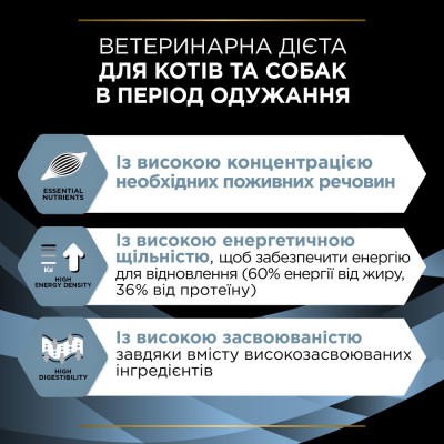Влажный корм для кошек и собак в период реабилитации Pro Plan Veterinary Diets CN Convalescence 195 г - dgs
