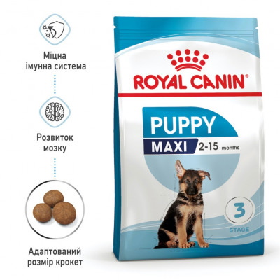 Сухой корм для щенков Royal Canin Maxi Puppy 4 кг (домашняя птица) Сухой корм для щенков Royal Canin Maxi Puppy 4 кг (домашняя птица)