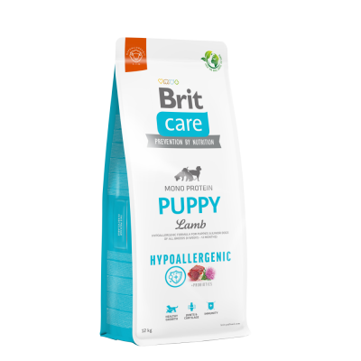 Сухой корм для щенков всех пород Brit Care Dog Hypoallergenic Puppy | (ягненок) 12 кг