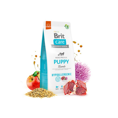 Сухой корм для щенков всех пород Brit Care Dog Hypoallergenic Puppy | (ягненок) 12 кг Сухой корм для щенков всех пород Brit Care Dog Hypoallergenic Puppy | (ягненок) 12 кг