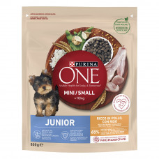 Сухий корм для цуценят малих порід Purina One Mini Junior 800 г (курка та рис)
