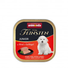 Вологий корм для цуценят Animonda Vom Feinsten Junior with Beef + Poultry | 150 г (яловичина і птиця)