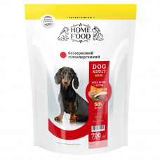 Сухий корм для собак Home Food GF, Hypoallergenic Adult Mini 700 г - качка та нут