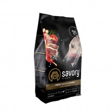Сухий корм для собак усіх порід Savory 3 кг (кролик та качка)