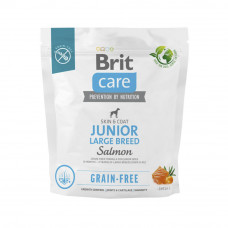 Сухий корм для молодих собак великих порід Brit Care Dog Grain-free Junior Large Breed беззерновий | (лосось) 1 кг